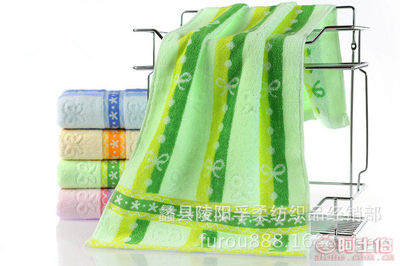 【孚柔毛巾廠家直銷全棉蝴蝶結吸水毛巾提花32股禮品純棉禮品毛巾批發982532支】蠡縣陵陽孚柔紡織品經銷部 - 產品庫